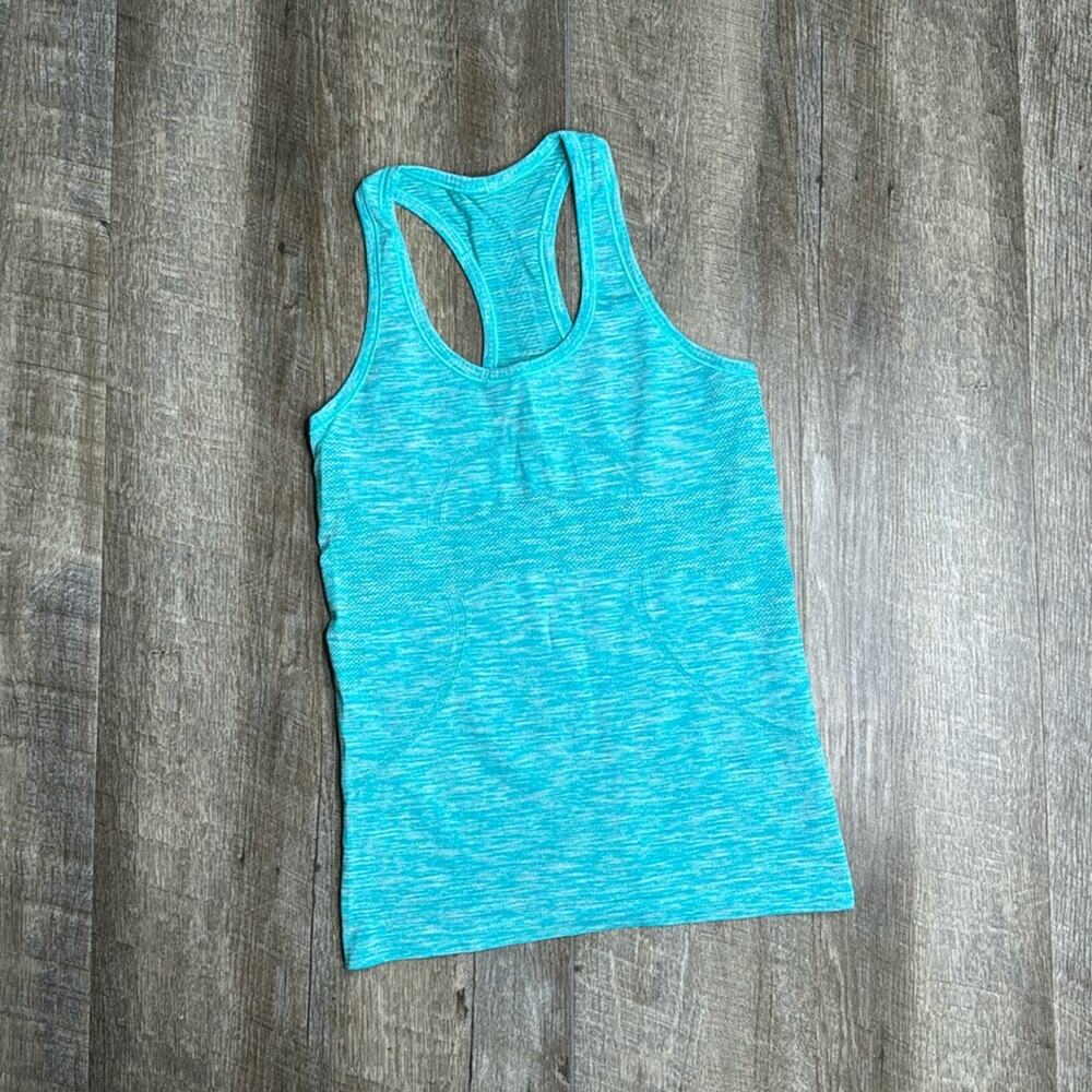 lululemon Teal Swiftly Tank Top Size 6